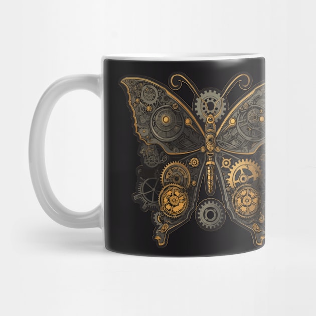 Steam punk metal butterfly by TVEX19